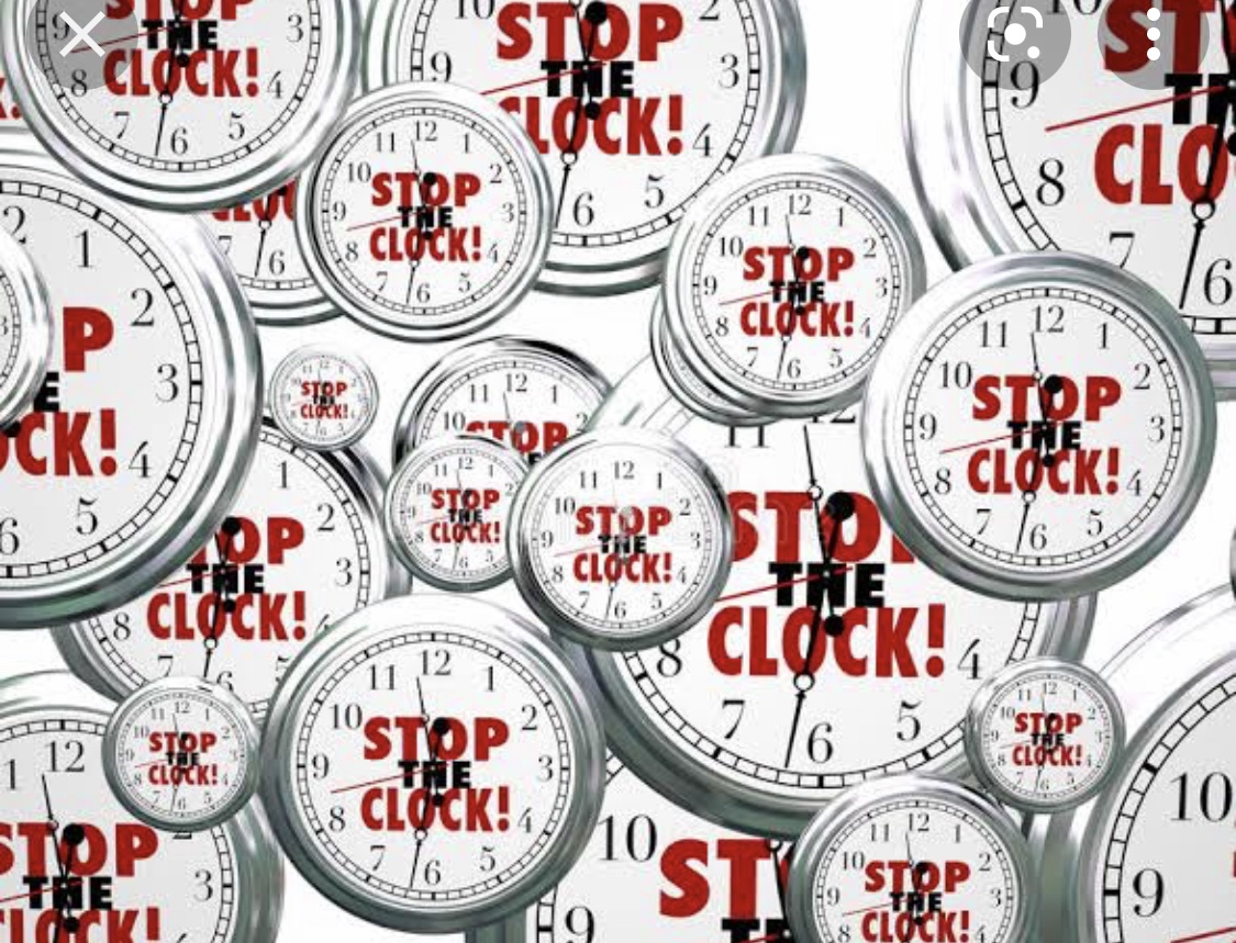 One cannot pause or stop&nbsp;time!